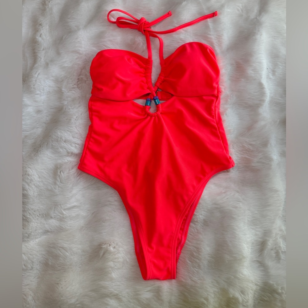 Kids Swimwear One-Piece in Vibrant Red |Size S